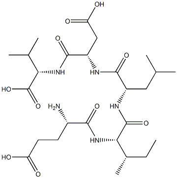 glutamyl-isoleucyl-leucyl-aspartyl-valine Structure