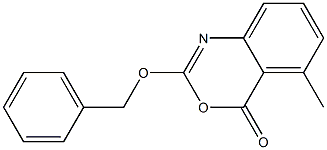 2-benzyloxy-5-methyl-4H-3,1-benzoxazin-4-one Struktur