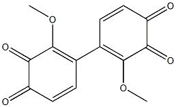 3,3'-dimethoxy-4,4'-biphenoquinone,,结构式