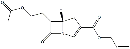 allyl-6-(acetoxyethyl)-penem-3-carboxylate Structure