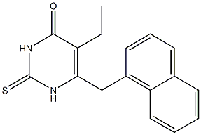 5-ethyl-6-(1-naphthylmethyl)-2-thiouracil Structure