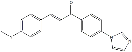 4-dimethylamino-4'-(imidazol-1-yl)chalcone,,结构式