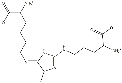 2-ammonio-6-((2-((4-ammonio-5-oxido-5--oxopentyl)amino)-4-methyl-4,5-dihydro-1H-imidazol-5-ylidene)amino)hexanoate