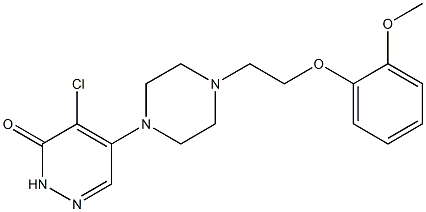 4-chloro-5-(4-(2-(2-methoxyphenoxy)ethyl)-1-piperazinyl)-3(2H)-pyridazinone