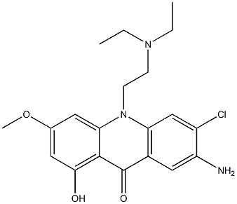 7-amino-6-chloro-10-(N,N-diethylaminoethyl)-1-hydroxy-3-methoxyacridin-9-one|