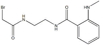 N-(2-((bromoacetyl)amino)ethyl)-2-(methylamino)benzamide Structure
