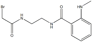 N-(2-((bromoacetyl)amino)ethyl)-2-(methylamino)benzamide,,结构式