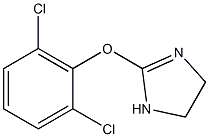 2-(2,6-ジクロロフェニルオキシ)-2-イミダゾリン 化学構造式