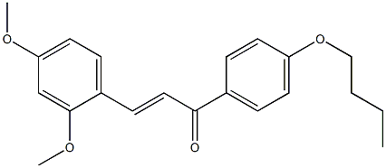 2,4-dimethoxy-4'-butoxychalcone Structure