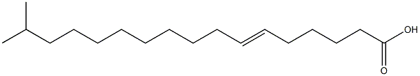 16-methyl-6-heptadecenoic acid Struktur