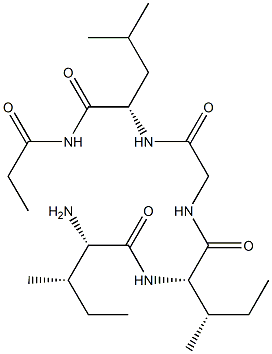 propionyl-isoleucyl-isoleucyl-glycyl-leucinamide