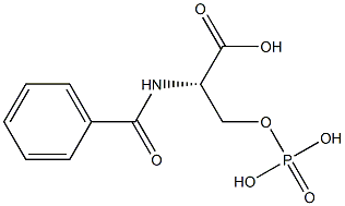 N-benzoyl-O-phospho-serine 化学構造式