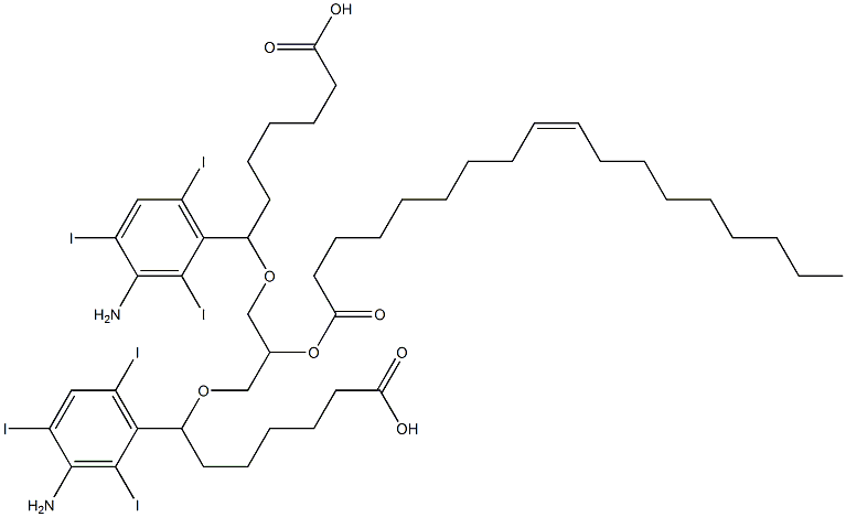 2-oleoylglycerol-1,3-bis(7-(3-amino-2,4-6-triiodophenyl)heptanoate)