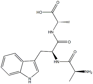 alanyl-tryptophyl-alanine 化学構造式