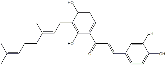 3'-geranyl-2',3,4,4'-tetrahydroxychalcone