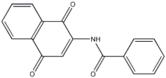 alpha-benzoylamino-1,4-naphthoquinone 结构式