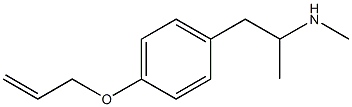 4-allyloxymethamphetamine 化学構造式