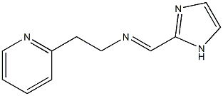 2-(((imidazol-2-ylmethylidene)amino)ethyl)pyridine 化学構造式