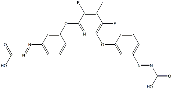 3,3'-(3,5-difluoro-4-methyl-2,6-pyridinediylbis(oxy))bis(benzenecarbox(imide)amide)|