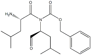 benzyloxycarbonylleucyl-leucine aldehyde Structure