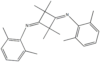 2,2,4,4-tetramethyl-N,N'-bis(2,6-dimethylphenyl)cyclobutane-1,3-diimine 化学構造式