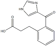 2-(4-imidazoyl)hydrocinnamic acid Struktur
