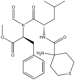 formyl-4-aminotetrahydrothiopyran-4-carbonyl-leucyl-phenylalanine methyl ester