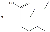 2-cyano-2-butylhexanoic acid,,结构式