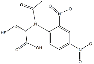 2,4-dinitrophenyl-S-(N-acetylcysteine) Structure