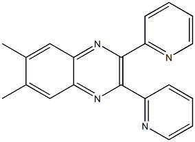 2,3-dipyridyl-6,7-dimethylquinoxaline 结构式