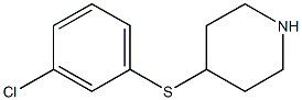 4-(3-chlorophenylsulfanyl)piperidine Structure