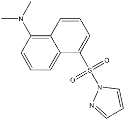 1-dansylpyrazole 结构式