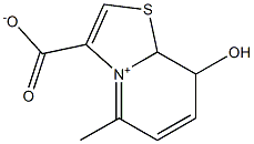 8-hydroxy-5-methyldihydrothiazolo(3,2-a)pyridinium-3-carboxylate Struktur