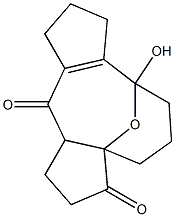12-hydroxy-16-oxatetracyclo(10.3.1.0.(1,5)0(7,11))hexadec-7(11)ene-2,6-dione,,结构式