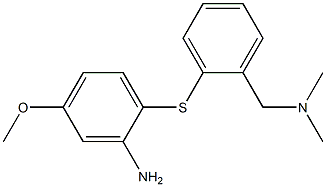 N,N-dimethyl-2-(2-amino-4-methoxyphenylthio)benzylamine 化学構造式