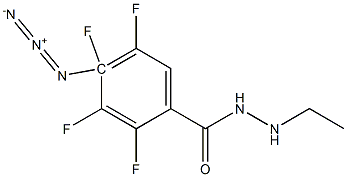 p-azidotetrafluorobenzamido-N-ethylamine 化学構造式