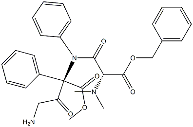 benzyloxycarbonyl-dimethylglycyl-diphenylglycyl-glycine methyl ester Struktur