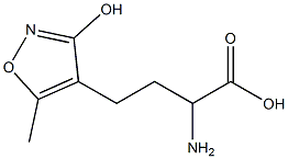 2-amino-4-(3-hydroxy-5-methylisoxazol-4-yl)butyric acid Structure