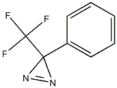 3-trifluoromethyl-3-phenyldiazirine,,结构式