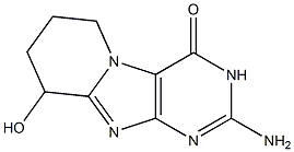 2-amino-6,7,8,9-tetrahydro-9-hydroxypyrido(2,1-f)purin-4(3H)-one Structure