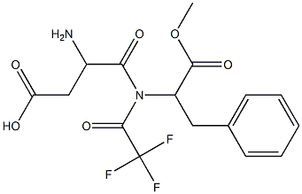 N-(trifluoroacetyl)aspartame 结构式