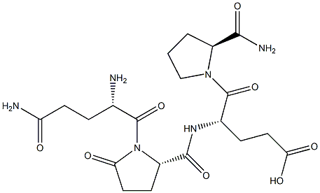 glutaminyl-pyroglutamyl-glutamyl-proline amide Struktur