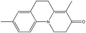 2,3,5,6-tetrahydro-4,8-dimethylbenzo(c)quinolizin-3-one 结构式