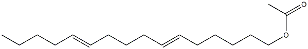 6,11-hexadecadienyl acetate 结构式