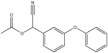 cyano-3-phenoxybenzyl acetate,,结构式