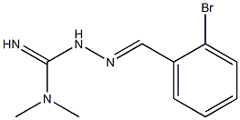 2-bromobenzylideneamino-3,3-dimethylguanidine Structure