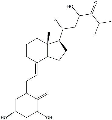 1,23-dihydroxy-24-oxovitamin D3 化学構造式