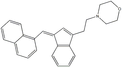 4-(2-(1-(1-naphthalenylmethylene)-1H-inden-3-yl)ethyl)morpholine Structure