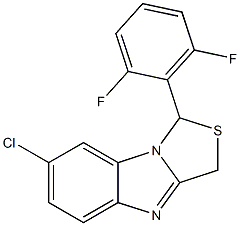 7-chloro-1-(2,6-difluorophenyl)-1H,3H-thiazolo(3,4-a)benzimidazole