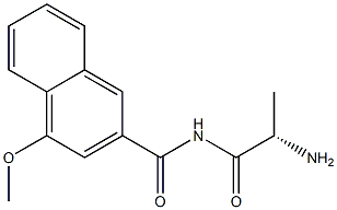 alanyl-4-methoxy-2-naphthylamide 化学構造式